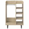 vidaXL Armoire de Golf avec roue Uni Ch&ecirc;ne Sonoma 65 x 45 x 98 cm