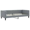 vidaXL Lit de jour avec matelas gris clair 90x200 cm tissu