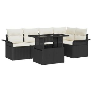 vidaXL Ensemble de canap&eacute; de jardin 6 pc Gris clair