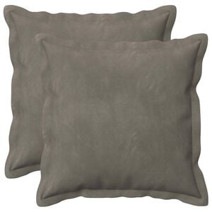 vidaXL Coussin avec oreiller HOUTEN 2 pc Gris clair Fl&oslash;jl