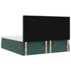 VidaXL Cadre de lit ottoman avec matelas vert foncé 180x200cm velours