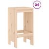 vidaXL Ensemble de bar de jardin 7 pcs Bois de pin massif