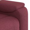 vidaXL Fauteuil de massage inclinable Rouge bordeaux Tissu