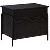 vidaXL Bo&icirc;te de rangement Ch&ecirc;ne noir 80 x 40 x 49,5 cm