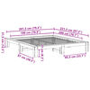 vidaXL Cadre de lit sans matelas cire marron 180x200cm bois pin massif