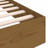 vidaXL Cadre de lit sans matelas marron miel bois massif 75x190 cm