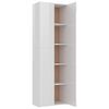 vidaXL Armoire de bureau Blanc brillant 60x32x190 cm Bois d'ingénierie