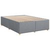 vidaXL Sommier &agrave; lattes de lit avec matelas Gris clair 160x200cm Tissu