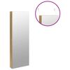 vidaXL Armoire à bijoux avec miroir et éclairage LED mural