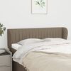 vidaXL T&ecirc;te de lit avec oreilles Taupe 147x23x78/88 cm Tissu