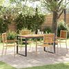 vidaXL Ensemble de salle à manger pour jardin 5 pcs Beige
