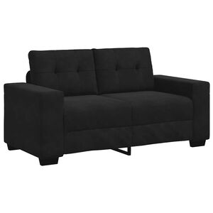 vidaXL Canap&eacute; causeuse noir 160x77x82 cm velours