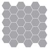 vidaXL Carreau hexagonal 10 pi&egrave;ces Gris 30 x 30 cm Polyur&eacute;thane et PET