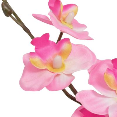 vidaXL Plante artificielle avec pot Orchidée 30 cm Rose