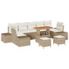 vidaXL Ensemble de canap&eacute; de jardin 10 pi&egrave;ces 9-Nombre de places Beige