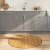 vidaXL Tapis rond naturel 100 cm bambou