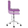 vidaXL Chaises &agrave; manger pivotantes lot de 2 violet similicuir