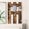vidaXL Porte-manteau mural Montage mural Ch&ecirc;ne fum&eacute; 65 x 3 x 100 cm