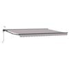 vidaXL Auvent r&eacute;tractable &eacute;lectrique Gris clair et anthracite 5 x 3 m