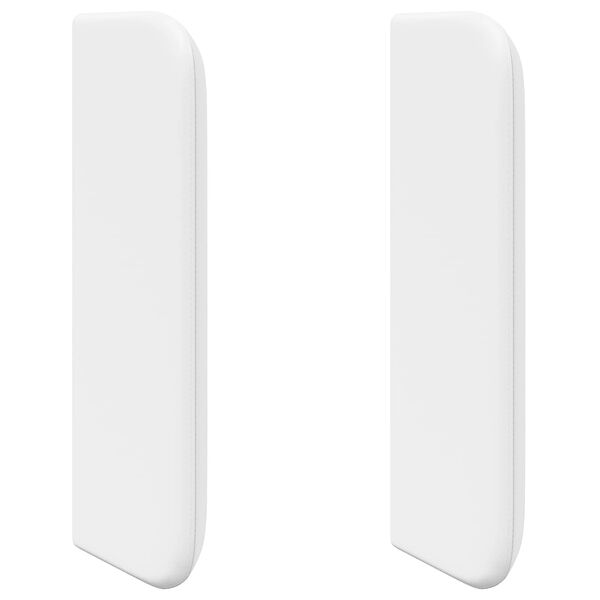 vidaXL Oreille de t&ecirc;te de lit Blanc 40,5 x 40,5 x 4 cm PVC