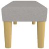 vidaXL Banc Gris clair 100x30x30 cm Tissu