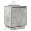 vidaXL Cabinet de chevet Gris b&eacute;ton 39 x 34,5 x 50 cm