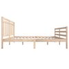 vidaXL Cadre de lit sans matelas bois massif 160x200 cm