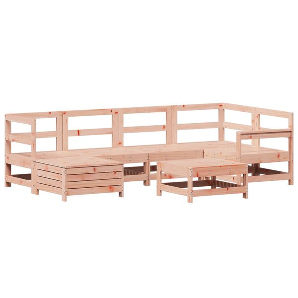 vidaXL Salon de jardin 7 pcs bois massif sapin de douglas