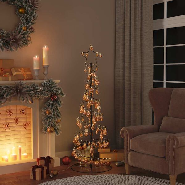 vidaXL Boules de No&euml;l 98 pcs cuivre &Oslash;3/4/6 cm