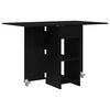 vidaXL Table &agrave; d&icirc;ner 115 x 70 x 75 cm Bois d'ing&eacute;nierie Ch&ecirc;ne noir