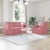 vidaXL Canap&eacute; 2 pcs Rose 158 x 78 x 80 cm Velours