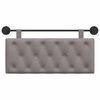 vidaXL T&ecirc;te de lit suspendue Montage mural Taupe 110 x 55 x 7 cm tissu