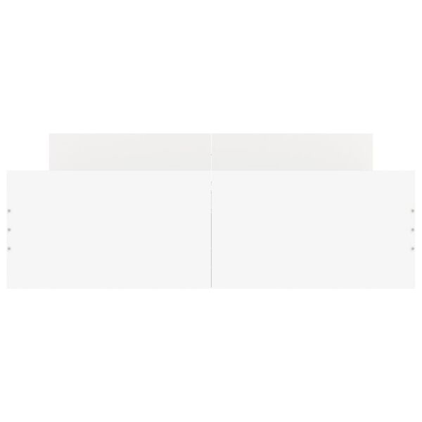 vidaXL Cadre de lit sans matelas blanc 140x190 cm