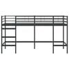 vidaXL Lit mezzanine pour enfants Noir 100 x 201 cm