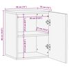 vidaXL Cabinet de Salle de Bain Suspendu Noyer 38 x 33 x 48 cm