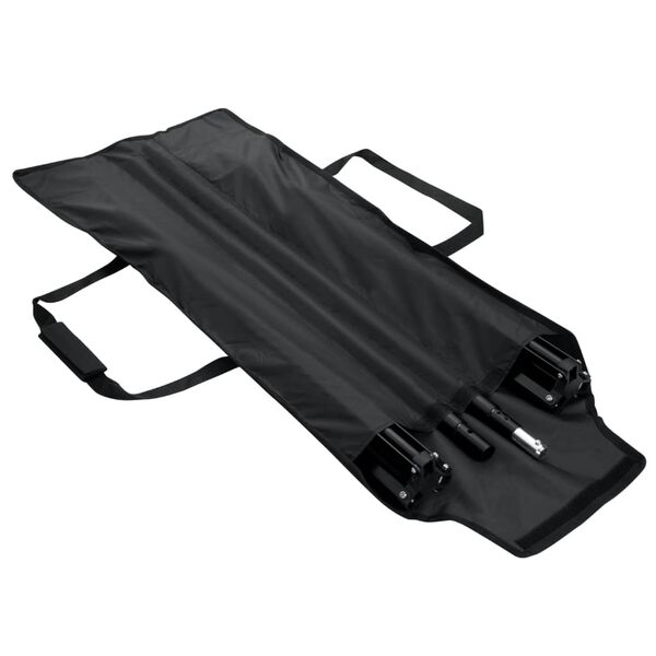 vidaXL Syst&egrave;me de support de toile de fond 300 x 300 cm Noir