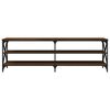 vidaXL Meuble TV ch&ecirc;ne marron 160x40x50 cm bois d'ing&eacute;nierie