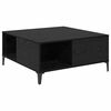 vidaXL Table basse Ch&ecirc;ne noir 80 x 80 x 36,5 cm Bois d'ing&eacute;nierie