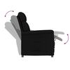 vidaXL Fauteuil inclinable noir Noir 70.5 x 96.5 x 95 cm Faux cuir