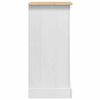 vidaXL Table de chevet avec tiroir Blanc 53 x 39 x 84 cm Pin massif