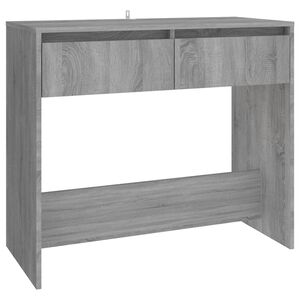 vidaXL Table console sonoma gris 89x41x76,5 cm bois d'ing&eacute;nierie