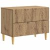 vidaXL Table de chevet Ch&ecirc;ne artisanal 62 x 34,5 x 48 cm