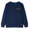 Sweatshirt pour enfants m&eacute;lange bleu marine 116