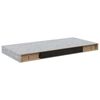 vidaXL &Eacute;tag&egrave;res murales flottantes 2 pcs gris b&eacute;ton 50x23,5x3,8 cm MDF