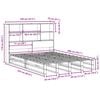 vidaXL Lit biblioth&egrave;que sans matelas blanc 140x200 cm bois massif