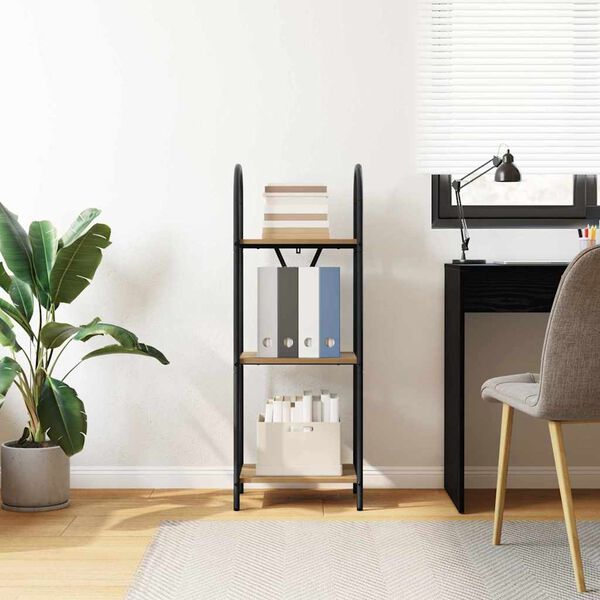 vidaXL &Eacute;tag&egrave;re Ch&ecirc;ne artisanal 40 x 30 x 109 cm Bois d'ing&eacute;nierie