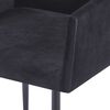 vidaXL Chaises &agrave; manger avec accoudoirs lot de 2 noir velours