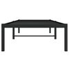 vidaXL Cadre de lit métal sans matelas noir 75x190 cm
