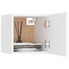 vidaXL Meuble TV mural Blanc 30,5x30x30 cm