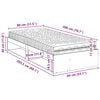 vidaXL Lit de jour avec matelas blanc 80x200 cm bois de pin massif